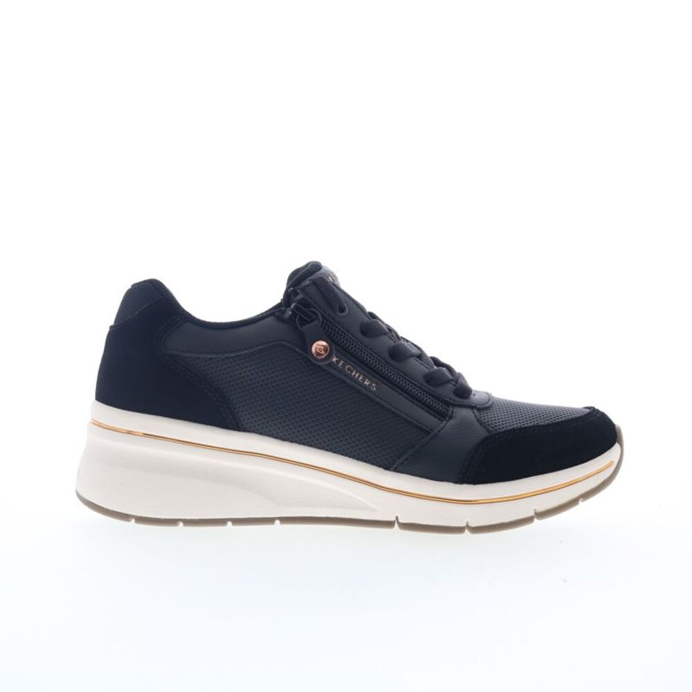 Skechers Womens Billion Flex - Luxe Up Black Shoes (NWT)